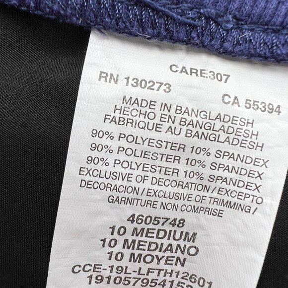 Lee Womens Relaxed Fit Mid Rise Cargo Capri Pants Medium Blue Polyester/Spandex - Picture 3 of 8